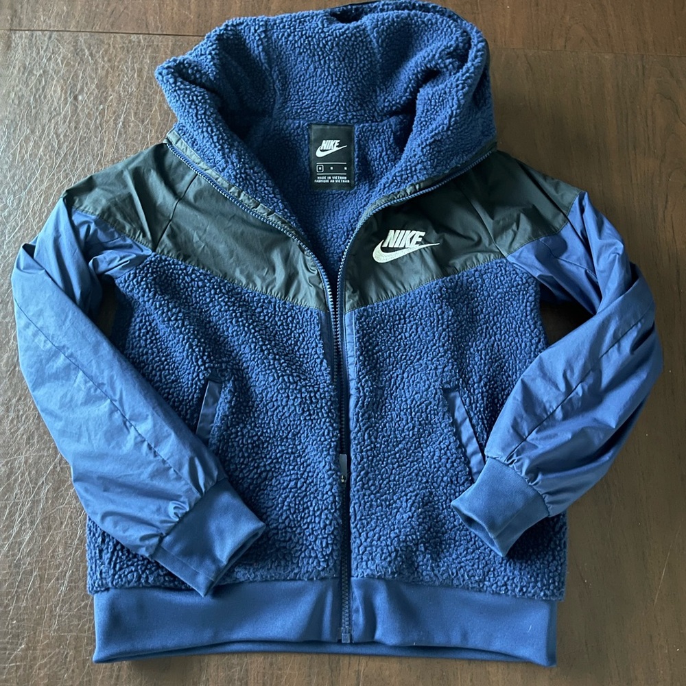 Boys Nike Sherpa Hoodie Jacket